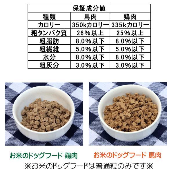 国産 無添加 自然食 健康 こだわり食材 お米の ドッグフード 鶏肉タイプ 1.6kg 800ｇ 2個セット ドックフード 犬用全年 齢対応 完全栄養食の画像