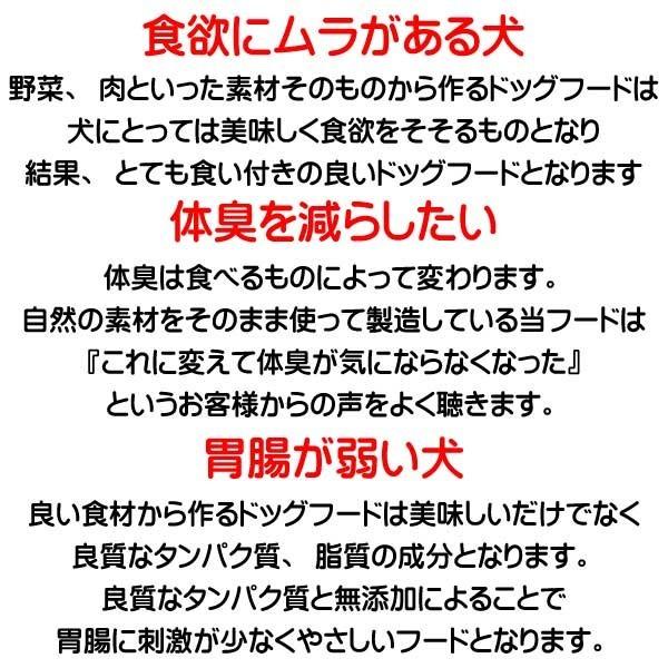 国産 無添加 自然食 健康 こだわり食材 愛犬ワンダフル 馬肉タイプ 1.6kg 800ｇ 2個セット 小粒・普通粒 犬用 全年齢対応 完全栄養食 | 愛犬ワンダフル | 15
