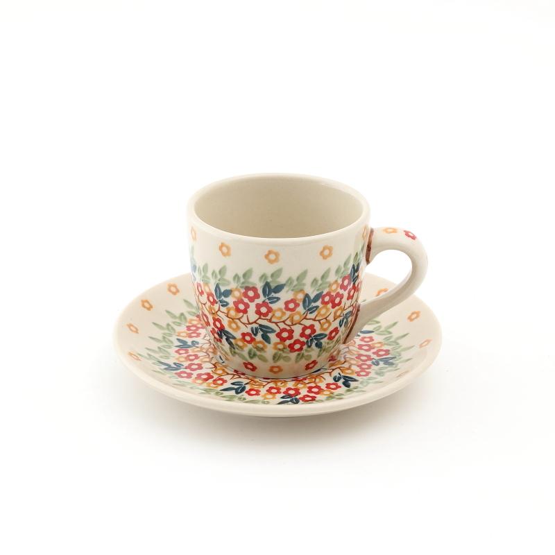 ポーランド食器ポーリッシュポタリー ティーポット カップ・ソーサ