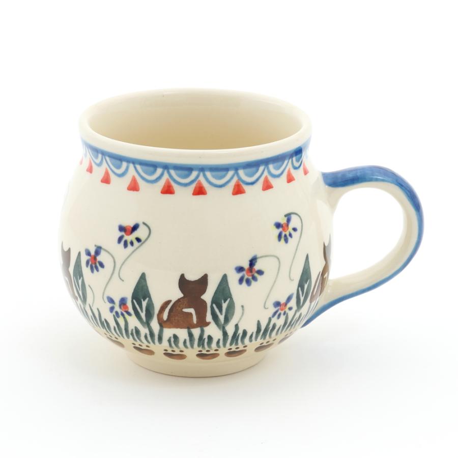 ポーランド食器 BIGマグ キャット 0.4L ポーリッシュポタリー : POTOK