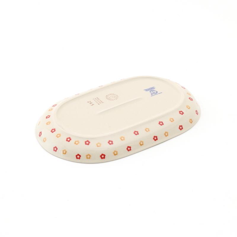 ポーランド食器 ポーリッシュポタリー オーバルプレートS P97-KK02