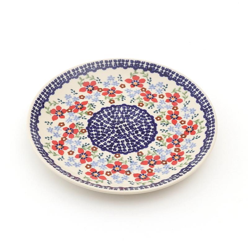 ポーランド食器 ポーリッシュポタリー 平皿 直径22cm T134-MM01 ポー