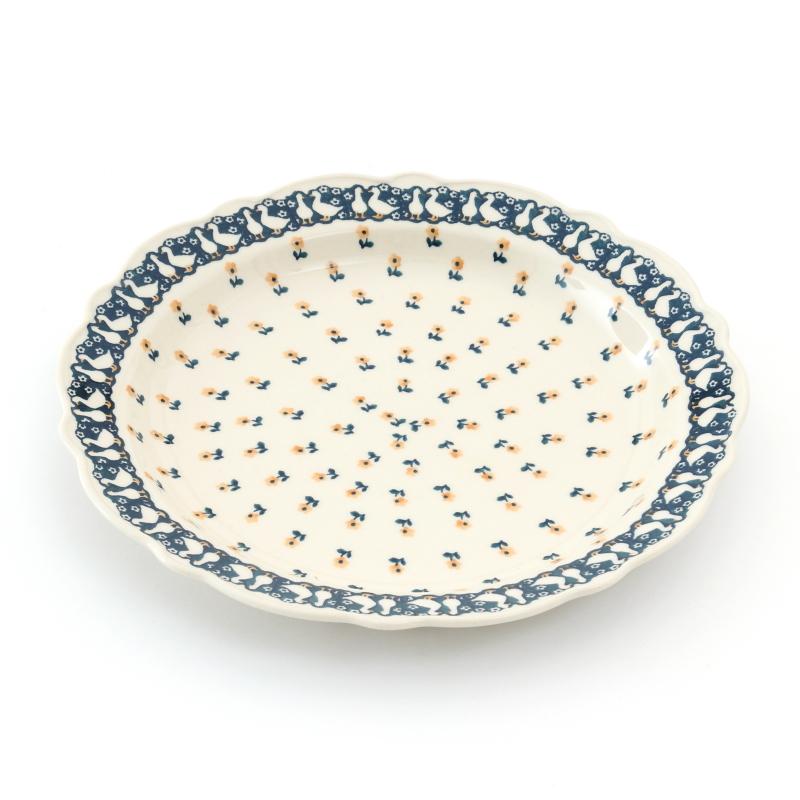 ポーランド食器 ポーリッシュポタリー 縁フリル 角皿 3点セット 【公式