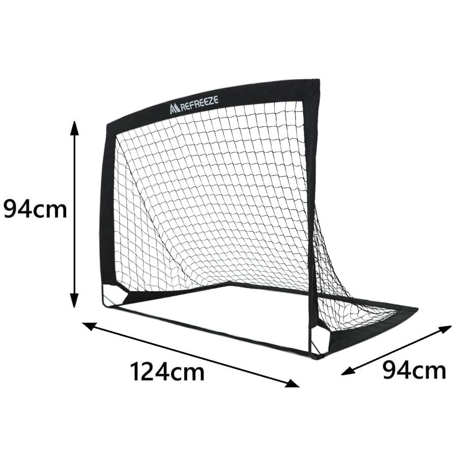 REFREEZE リフリーズ 124×94cm 折りたたみ サッカーゴール ブラック 1