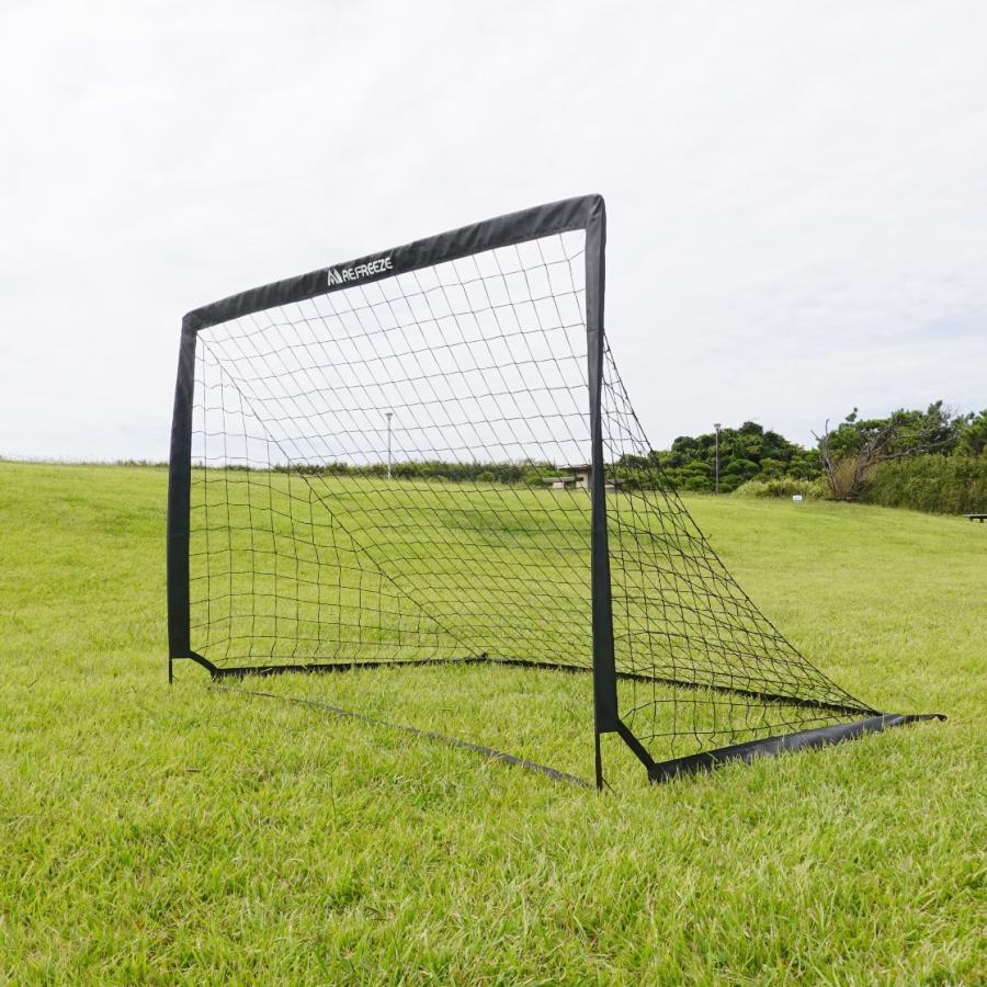 REFREEZE リフリーズ 200×130cm 折りたたみ サッカーゴール ブラック 2