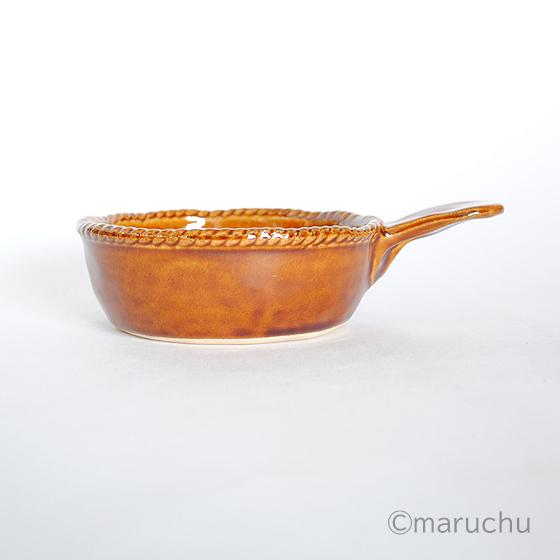 アメ釉 片手 グラタン 飴色 オーブン利用可能 グラタン皿 かわいい