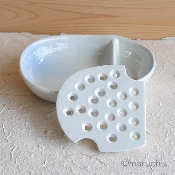 ブルー吹きやっこ皿 水切りさなSet 冷奴 皿 冷やっこ お豆腐 刺身皿