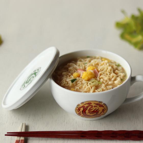 ヌードルカップセット スープカップ インスタントラーメン お夜食 おやつ 龍 竜 美濃焼｜potter-m｜02