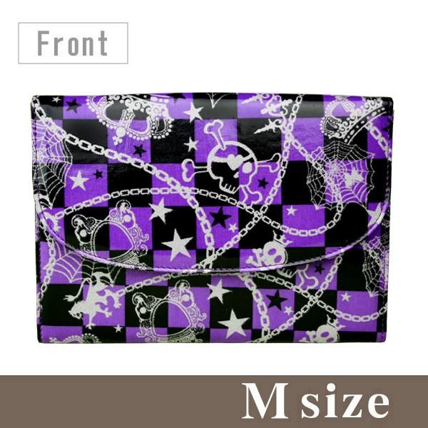 楽天市場 母子手帳ケース ジャバラ スカルブルー ｍサイズ 2人分 おしゃれ 二人用 ブランド 通帳ケース お薬手帳ケース ポーチェ Pouche Pmajk Gov Pk