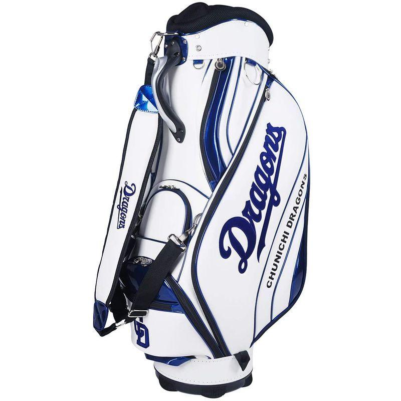 レザックス 中日ドラゴンズ キャディバッグ ホワイト ブルー キャディバッグ Pouleのレザックス ホワイト ブルー Poule Cdcb 0531 販売 店
