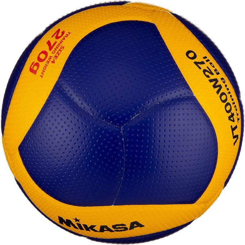 ポルポルミカサ(MIKASA) トレーニング用メディシンバレーボール 4号270g(一般・大学・高校生・中学生用) 青 黄 VT400W270 推奨  ボール