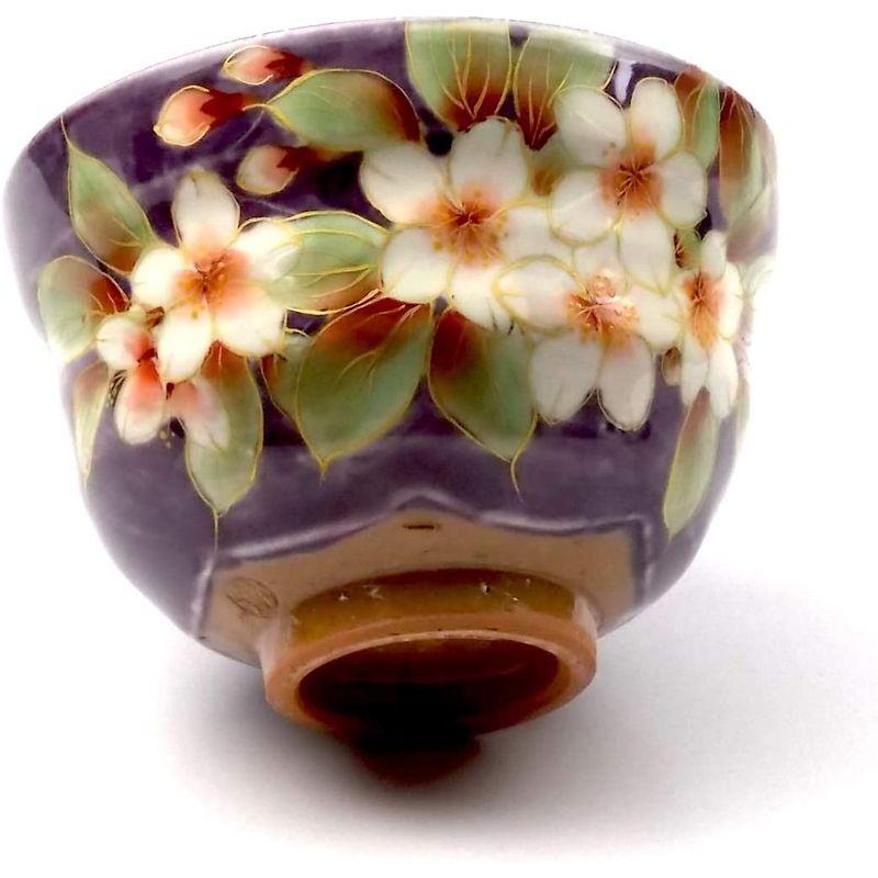 楽天最安値に挑戦】 清水焼 陶あん窯 若紫 お茶呑茶碗五客揃 桜絵