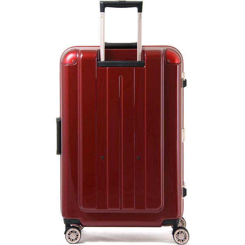 買蔵 レジェンドウォーカー スーツケース (5 ? 7泊 / Mサイズ / 68L / ホワイトカーボン) アルミフレーム 軽量 旅行用 (フック