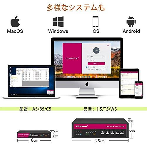 CimFAX A5 単線版 小型FAXサーバ ファクシミリ 256MB容量 スピード14.4
