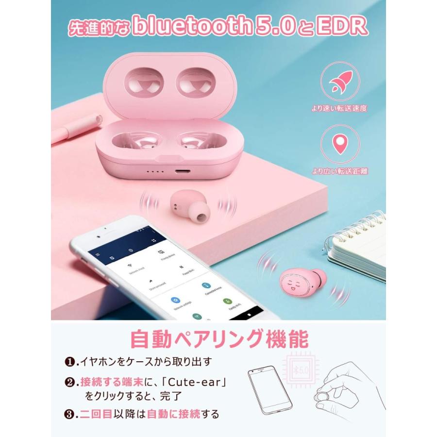 人気 女性 プレゼント 完全 ワイヤレス イヤホン ピンク かわいい Bluetooth 5 0 イヤフォン 誕生日 プレゼント 女性 高音質 マイク付き 自動ペアリング Yahoo0428 3q7g9 雑貨専門店pour Moi 通販 Yahoo ショッピング