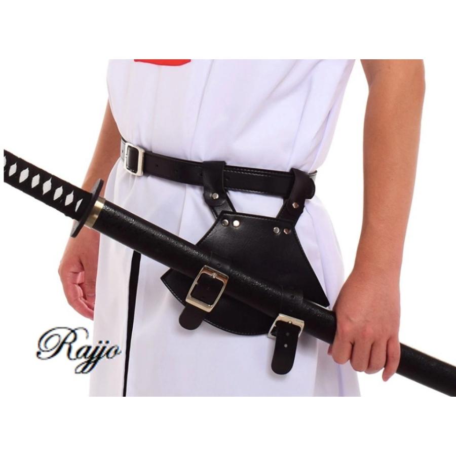 コスプレ 刀 剣 ホルダー ベルト レザー革 製 腰用 1本 模造刀 : Pour