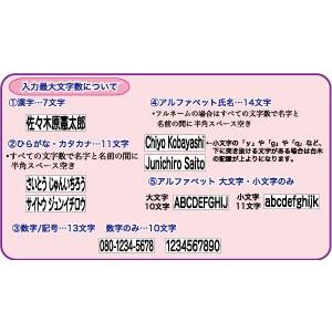 印鑑　はんこ　お名前スタンプ　介護　紙おむつ　おなまえスタンプ　特大 （ 縦：タテ 文字も可能 ）１５mm×６０mm /スタンプ台付｜pourvous2｜03