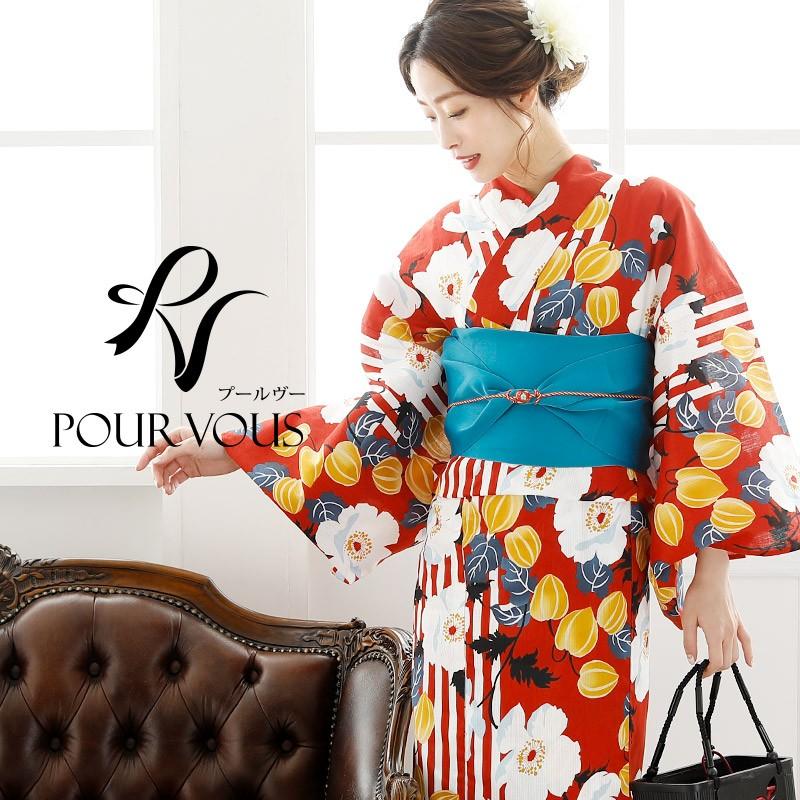 浴衣 レディース セット 兵児帯 反物 帯 レトロ 安い 作り帯 50代 10代 40代 代 大きいサイズ Sサイズ 作り帯 大人 花火大会 シンプル かわいい 縞鬼灯 100d29 パーティードレス通販 Pourvous 通販 Yahoo ショッピング