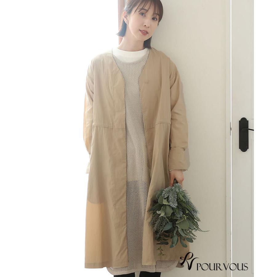 アウター コート スプリングコート 春 ロング 秋 レディース 大きいサイズ 40代 女の子 ジャケット 春服 ロング丈 レディースコート ロング丈 オフィス｜pourvous777｜16