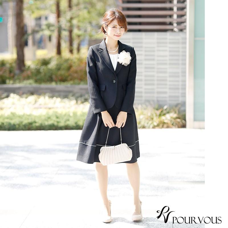 PourVous 卒業式 服装 母 入学式 ママ セレモニースーツ 40代 30 PourVous 卒業式 服装 母 入学式 ママ セレモニースーツ 40代 30