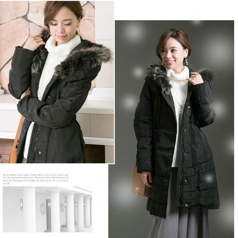 ダウンコート ダウンジャケット コート ダウンコート ロングコート アウター ダウン レディースダウンコート レディース ラクーンファー ファー フード 2246 セレブワンピース ドレスpourvous 通販 Yahoo ショッピング