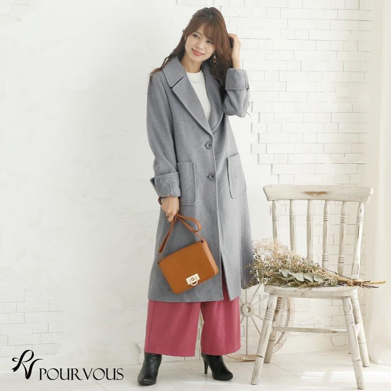 PourVous（プールヴー） コート チェスターコート ロングコート