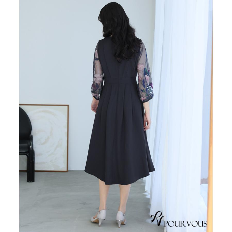 PourVous（プールヴー） 結婚式 ドレス パーティードレス 大きいサイズ