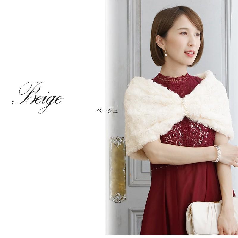PourVous（プールヴー） ショール ボレロ ストール ファー フェイク