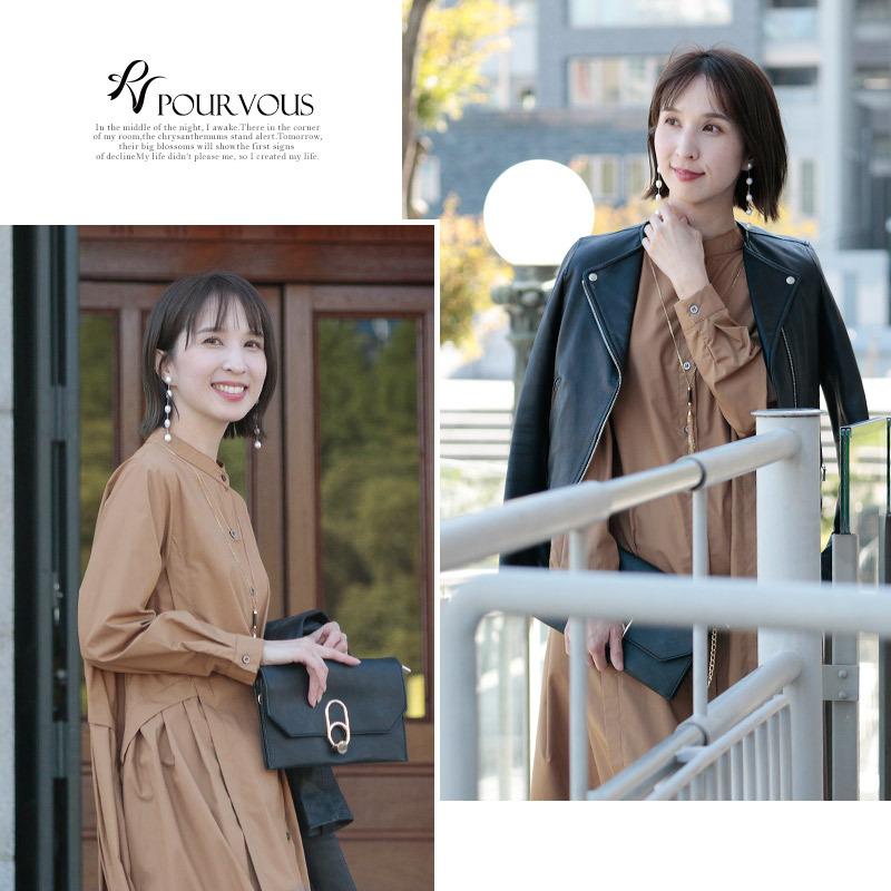 お得セット 美品シャツ バイバイ ひざ丈 ワンピース Bye 上品 ブラウス ひざ丈ワンピース