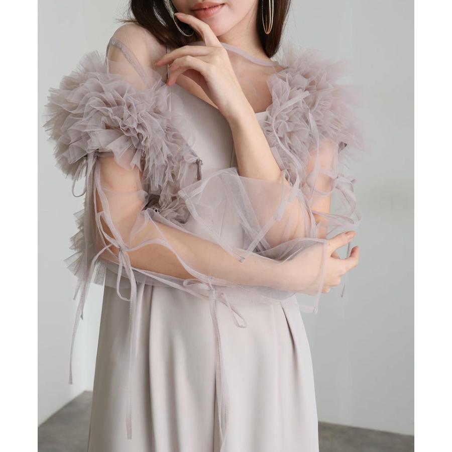 atlo（アトロ） 3点セット フリルボレロ オールインワン パンツドレス