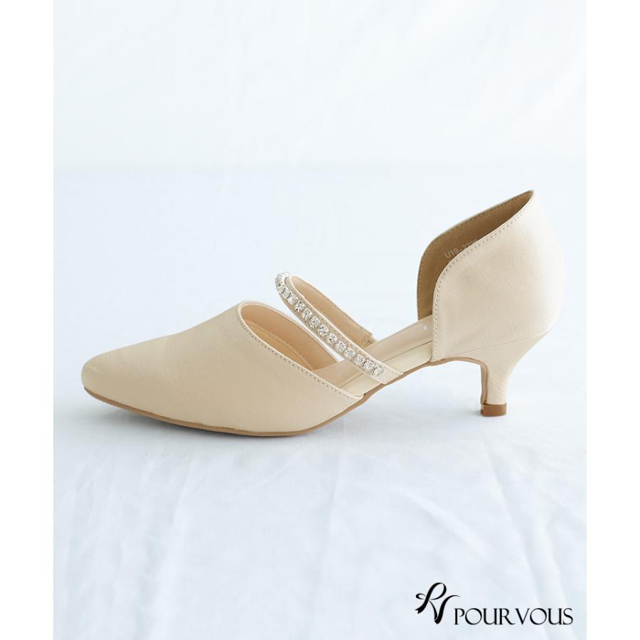 PourVous（プールヴー） パーティーシューズ ポインテッドトゥ