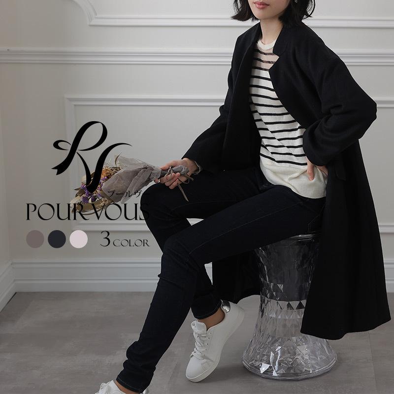 ノーカラーコート ロングコート アウター コート トレンチコート モッズコート スプリングコート ロング 冬 チェスターコート 秋 大きいサイズ レディース 人気の贈り物が