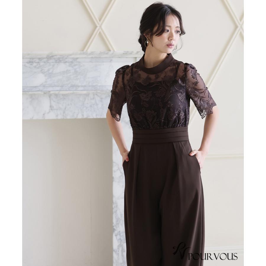 PourVous パンツドレス パンツスーツ オールインワン パンツ PourVous パンツドレス パンツスーツ オールインワン パンツ