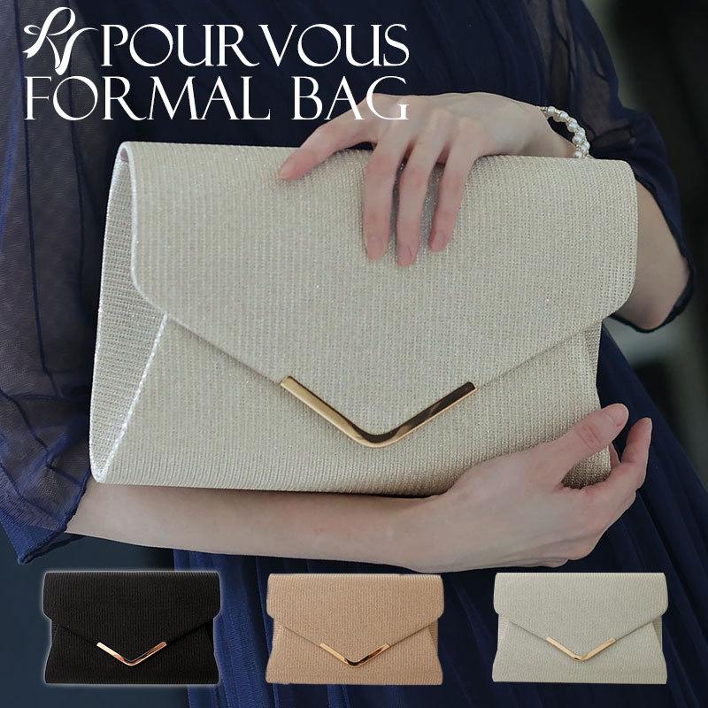 レディースバッグ クラッチバッグ 謝恩会 レディース ファッション 代 30代 40代 50代 バッグ パーティ 通販 お呼ばれ 二次会 上品 サテン 大きめバッグ パーティードレス通販 Pourvous 通販 Yahoo ショッピング