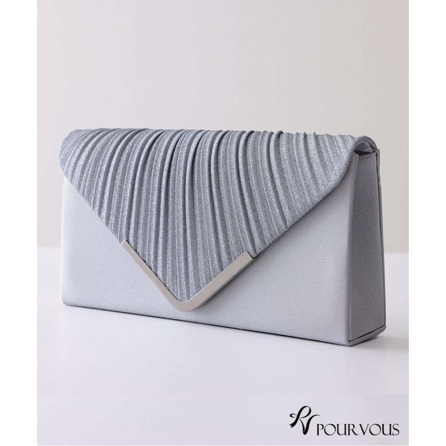 PourVous（プールヴー） パーティーバッグ 結婚式 クラッチバッグ 大