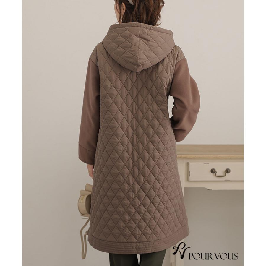 PourVous（プールヴー） キルティングコート コート アウター