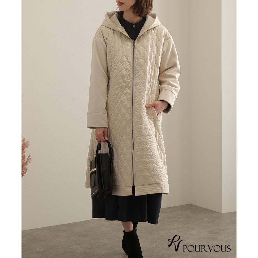 PourVous（プールヴー） キルティングコート コート アウター