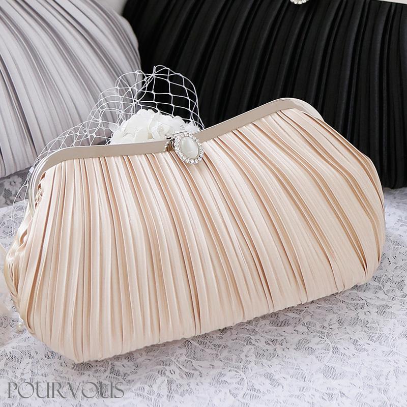 PourVous（プールヴー） パーティーバッグ 結婚式 フォーマルバッグ