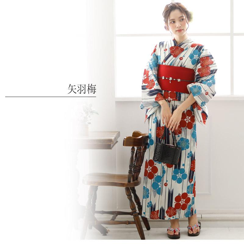 新品 婦人物 浴衣反物 10 PourVous 浴衣 レディース セット 半巾帯 反物 帯 レトロ 安い
