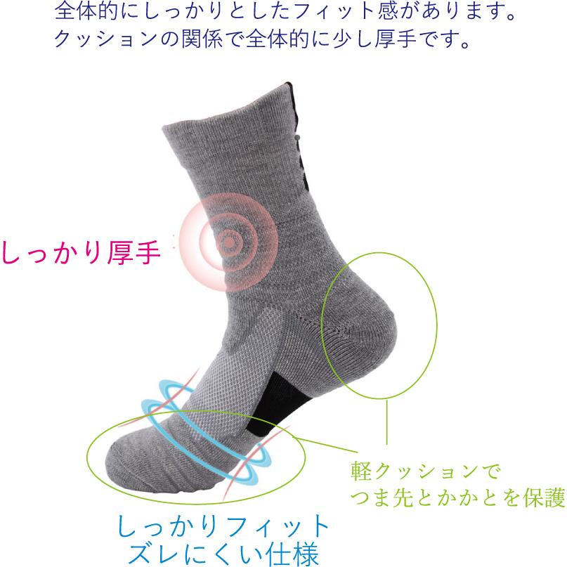 ゴルフ ソックス 靴下 2足 セット スポーツ ミドル 丈 厚手 メンズ