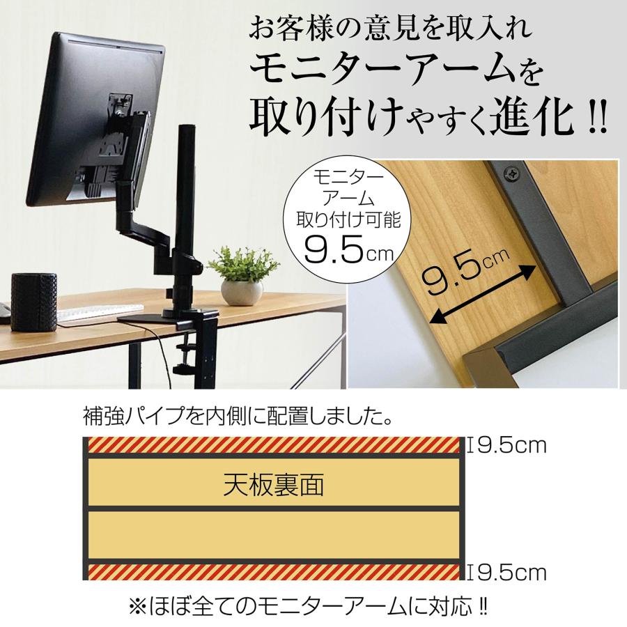 新品‼️ ワークデスク　パソコンデスク　作業台　机 ワークデスク（シンプル・ホワイト・平机・作業台・木製・幅