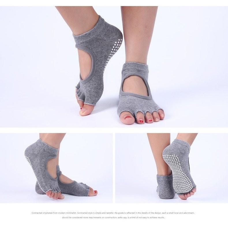Rintosull ピラティスウェア Mサイズ・5本指滑り止め付きソックス 5本指 ヨガソックス ピラティスソックス ハイソックス 滑り止め付き