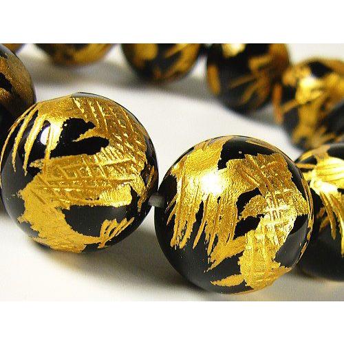 芦屋ダイヤモンド 本物オニキスALL金龍 彫り 天然石 ブレスレット 希少