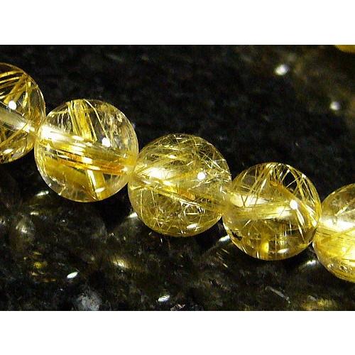 鑑別書付き★超高品質★ルチルクォーツ/ブレスレット/7mm/1点ものの画像