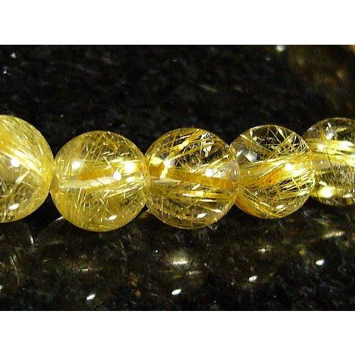 鑑別書付き★超高品質★ルチルクォーツ/ブレスレット/7mm/1点ものの画像