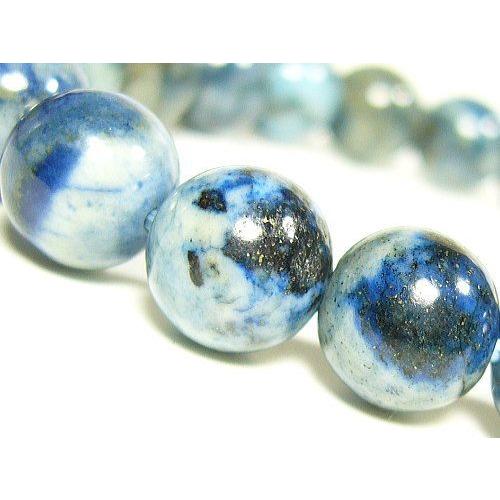 ブラックラピスラズリ/天然石ブレスレット 写真より小さい（6mm)同等  