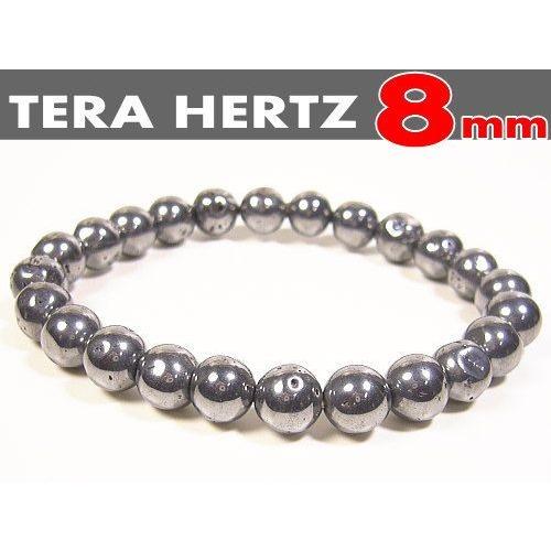 ネコポス/ポスト投函】テラヘルツ鉱石8mmブレスレット超遠赤外線 
