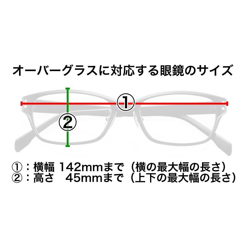 眼鏡 メガネの上から装着 日本の福井のメーカー製　高品質偏光レンズ眼に安心で優しい 信頼できる性能 22,000円が31%OFF 花粉ブロック   CP10 爆買 | AGAIN | 07