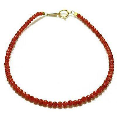 18k 珊瑚　ブレスレット　18金 No.1777○*天然本珊瑚 18金ブレスレット○*天然赤珊瑚 本さんご