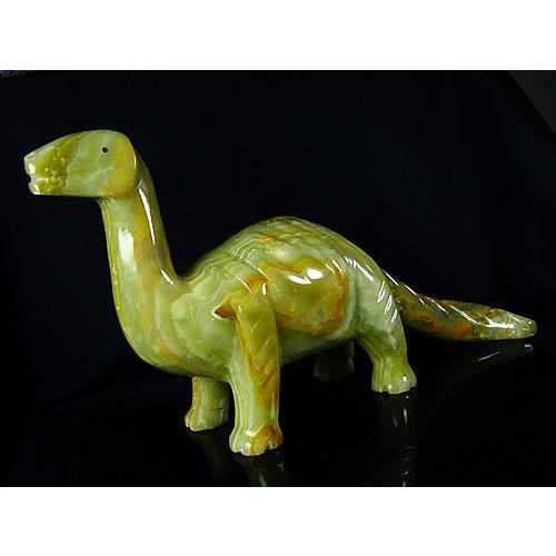 ☆完売御礼☆恐竜ザウルス/オニックス製/Lサイズ/天然石インテリア置物